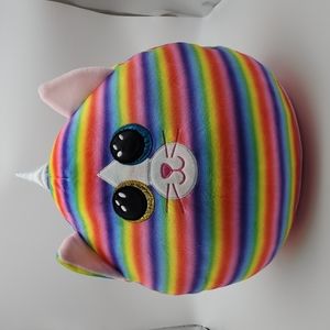 Ty Squish-a-Boos Cat Heather 14 inch Super Soft Plush